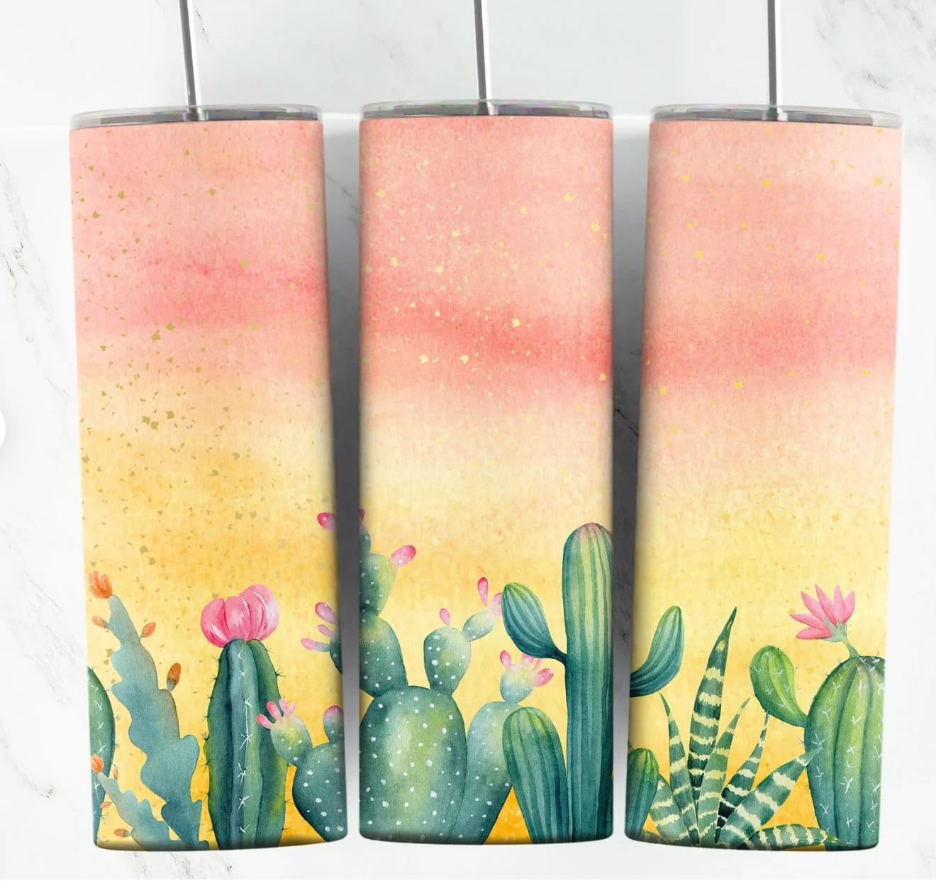Sunrise Cactus Tumbler
