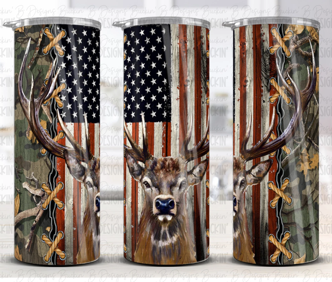 Elk Flag Tumblers