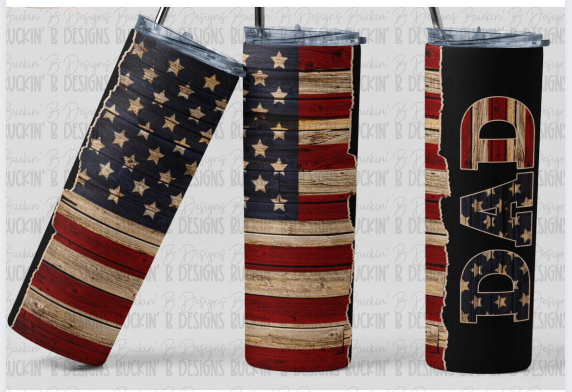 DAD Flag Tumbler
