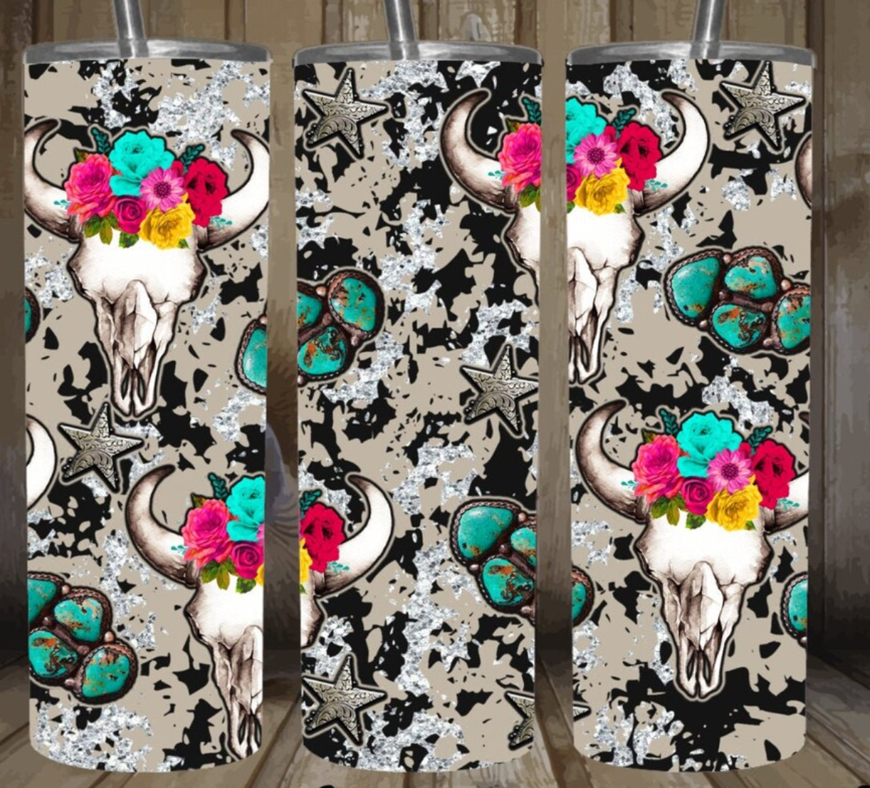 Funky Skulls Tumbler