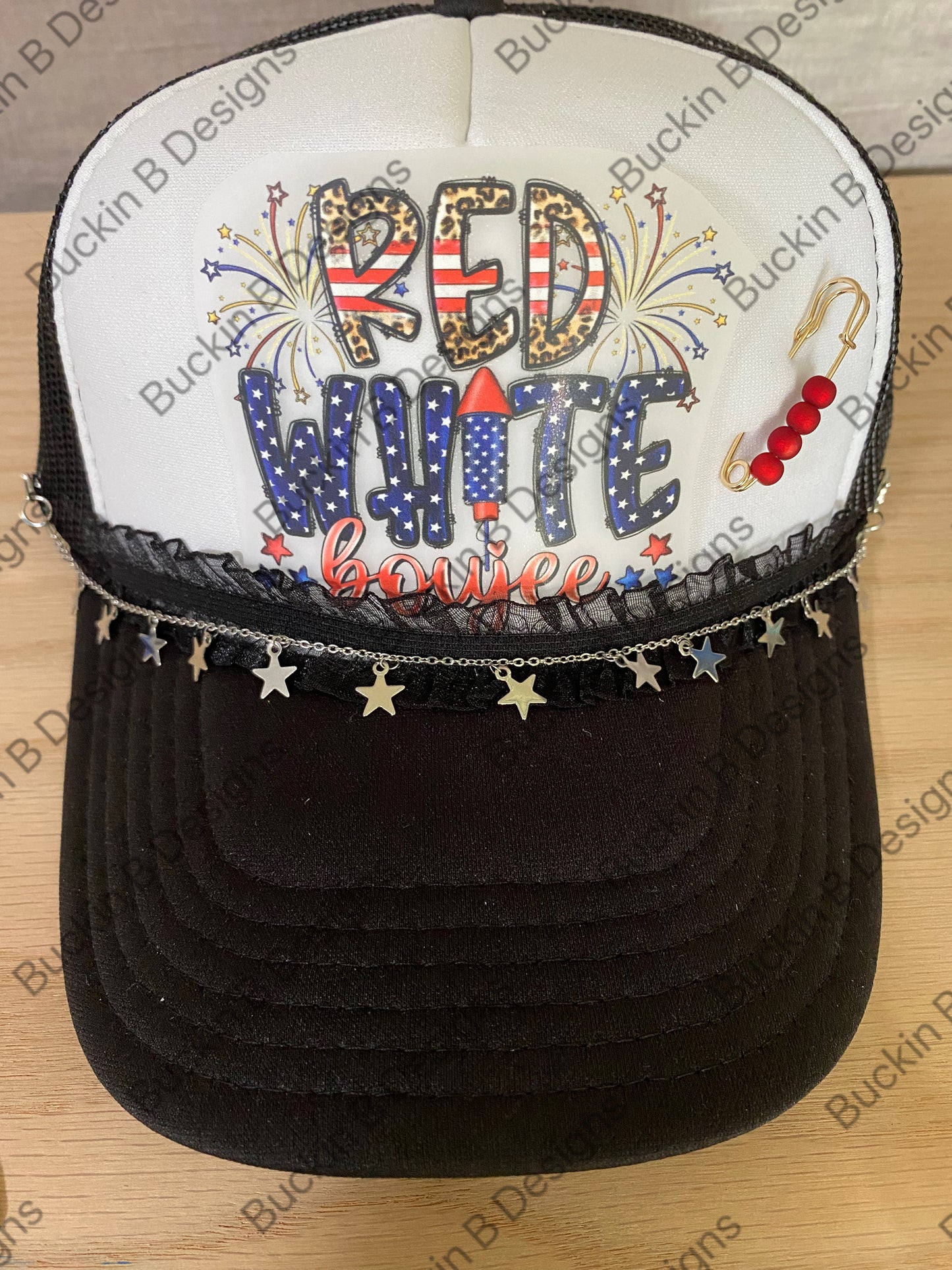 Red White Boujee Hat