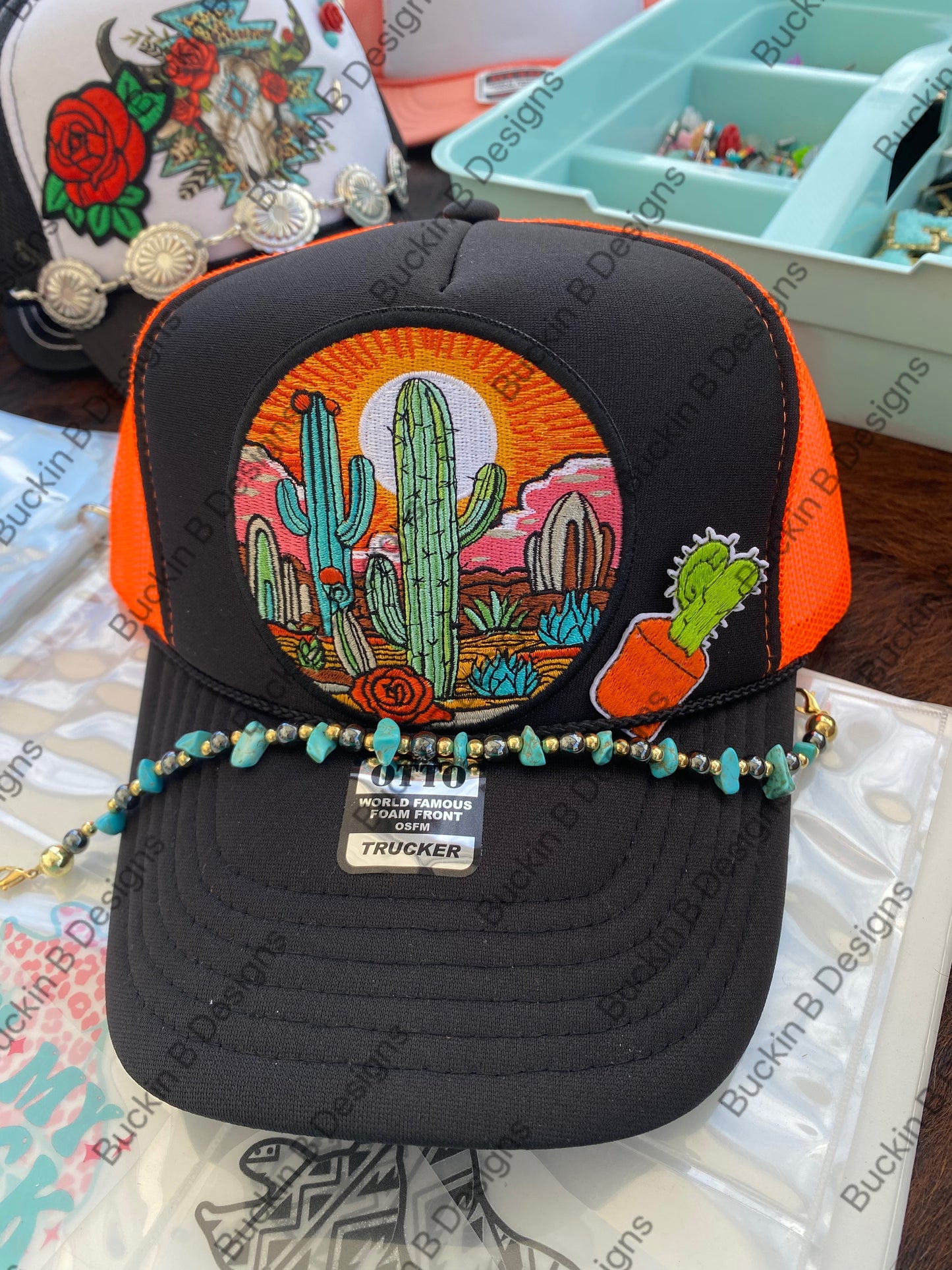 Orange Cactus Nights Hat