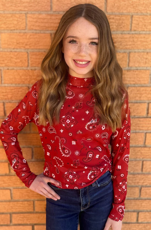 Bandana Babe Mesh kids top stk