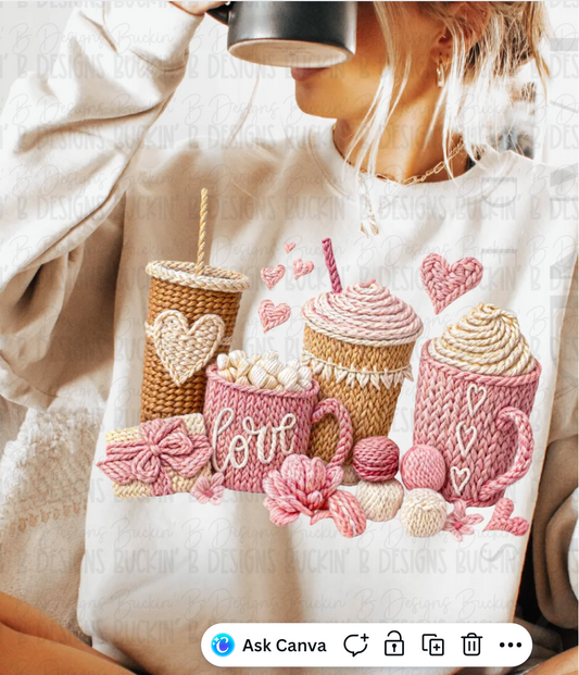 Cozy Pink Valentine's Day Cup shirt