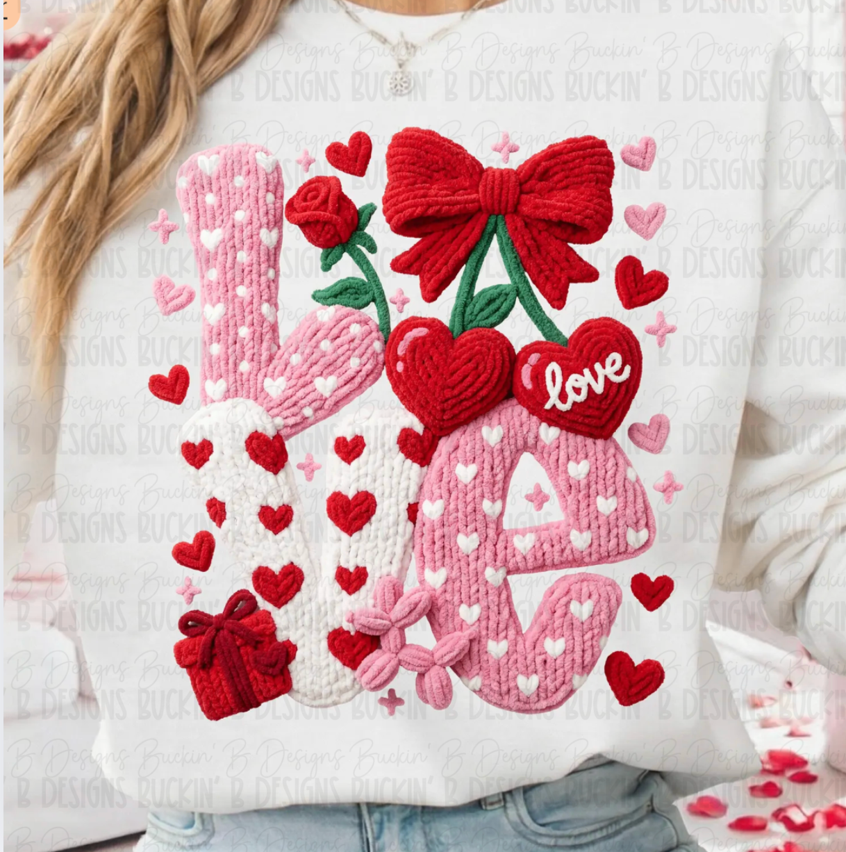 Faux Yarn LOVE shirt