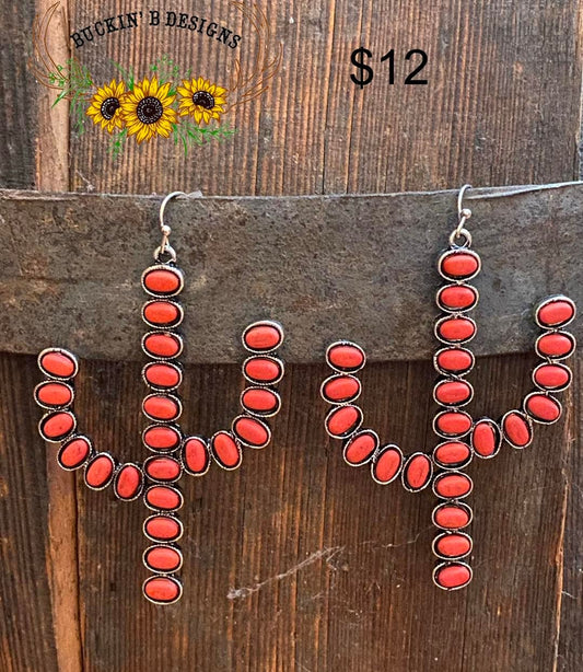 Cactus Stone Earrings