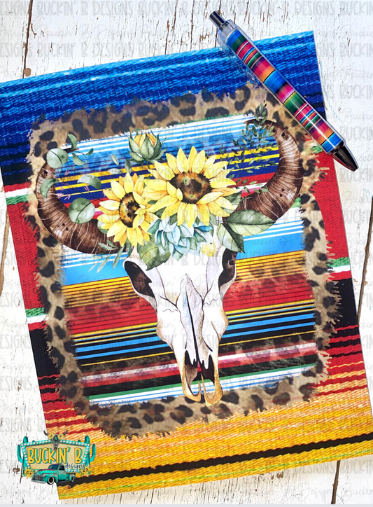 Serape Skull Notebook sale