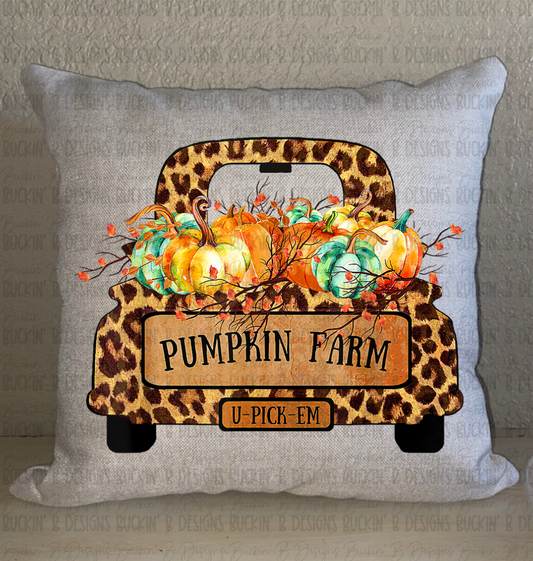 Leopard Print Truck Pillows