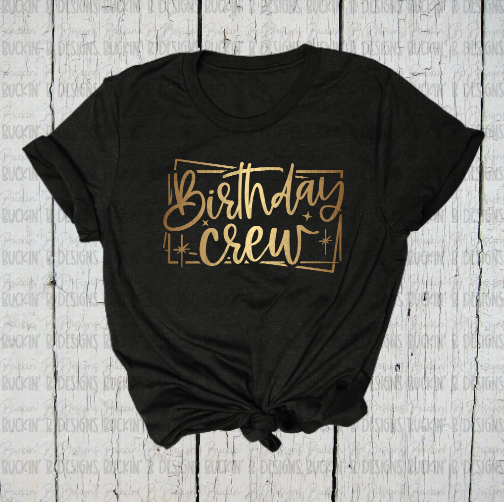 Birthday Crew Shirt 1/23