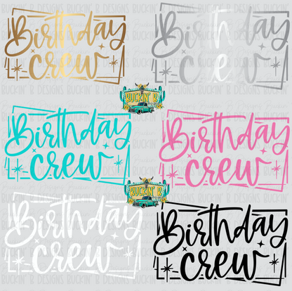 Birthday Crew Shirt 1/23