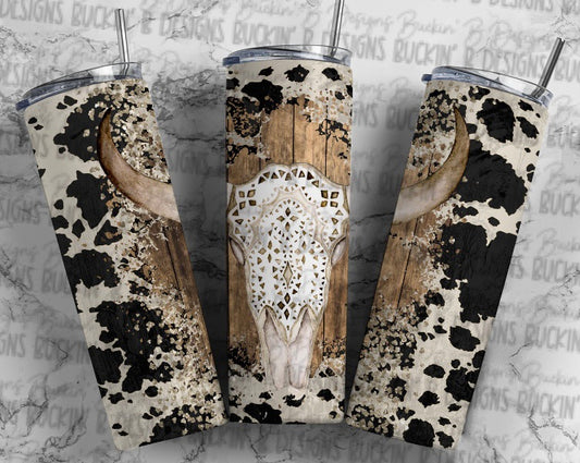 Cowprint SkullTumbler