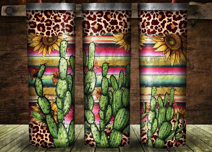 Leopard Cactus Tumbler