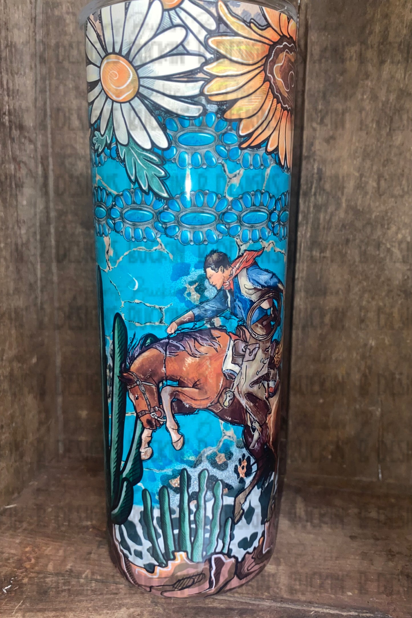 Desert Bronc Rider Tumbler